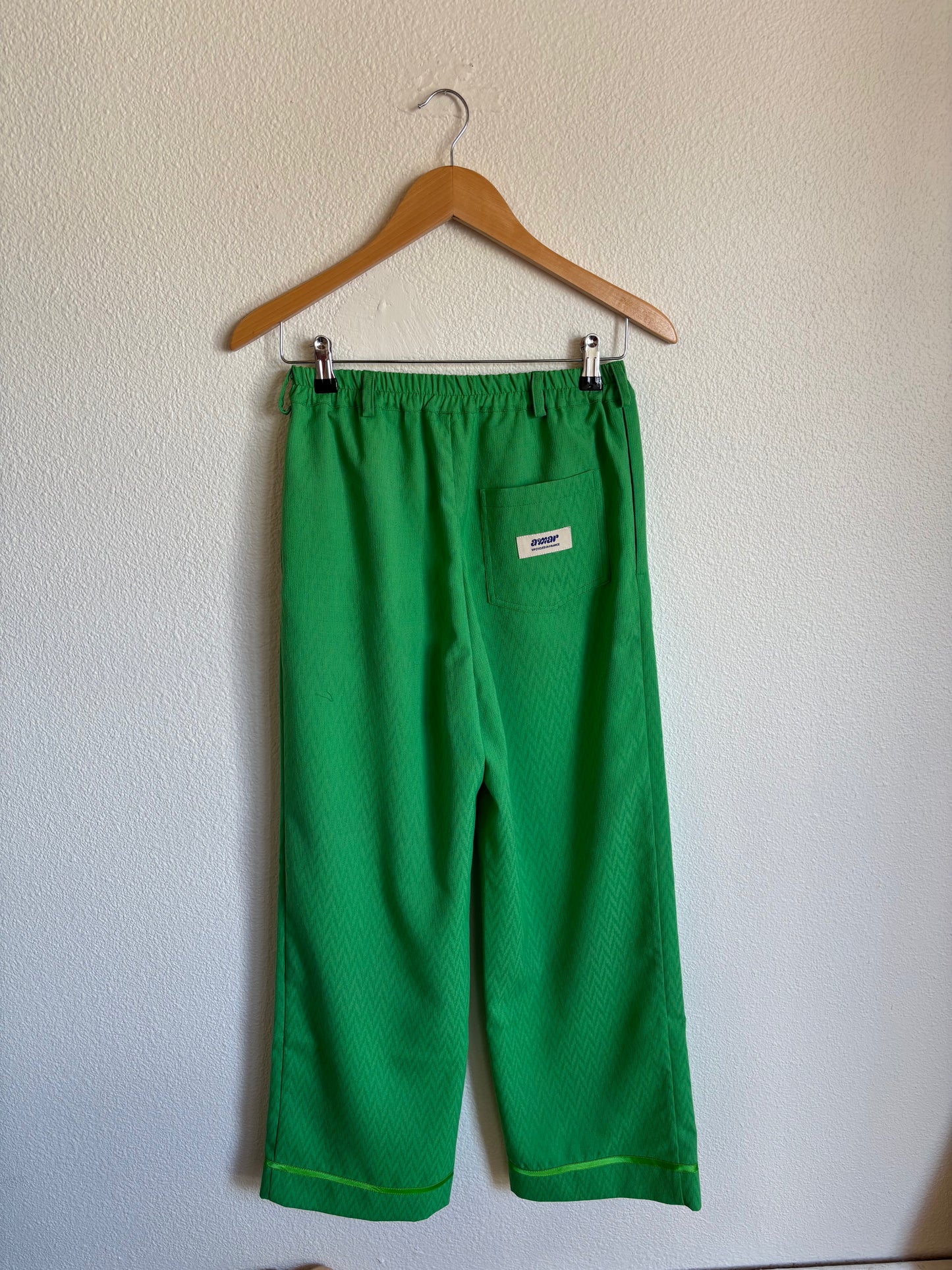Pantalon marin vert unis