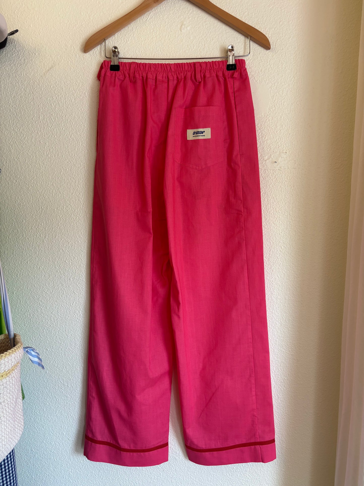 Pantalon Marin rose unis
