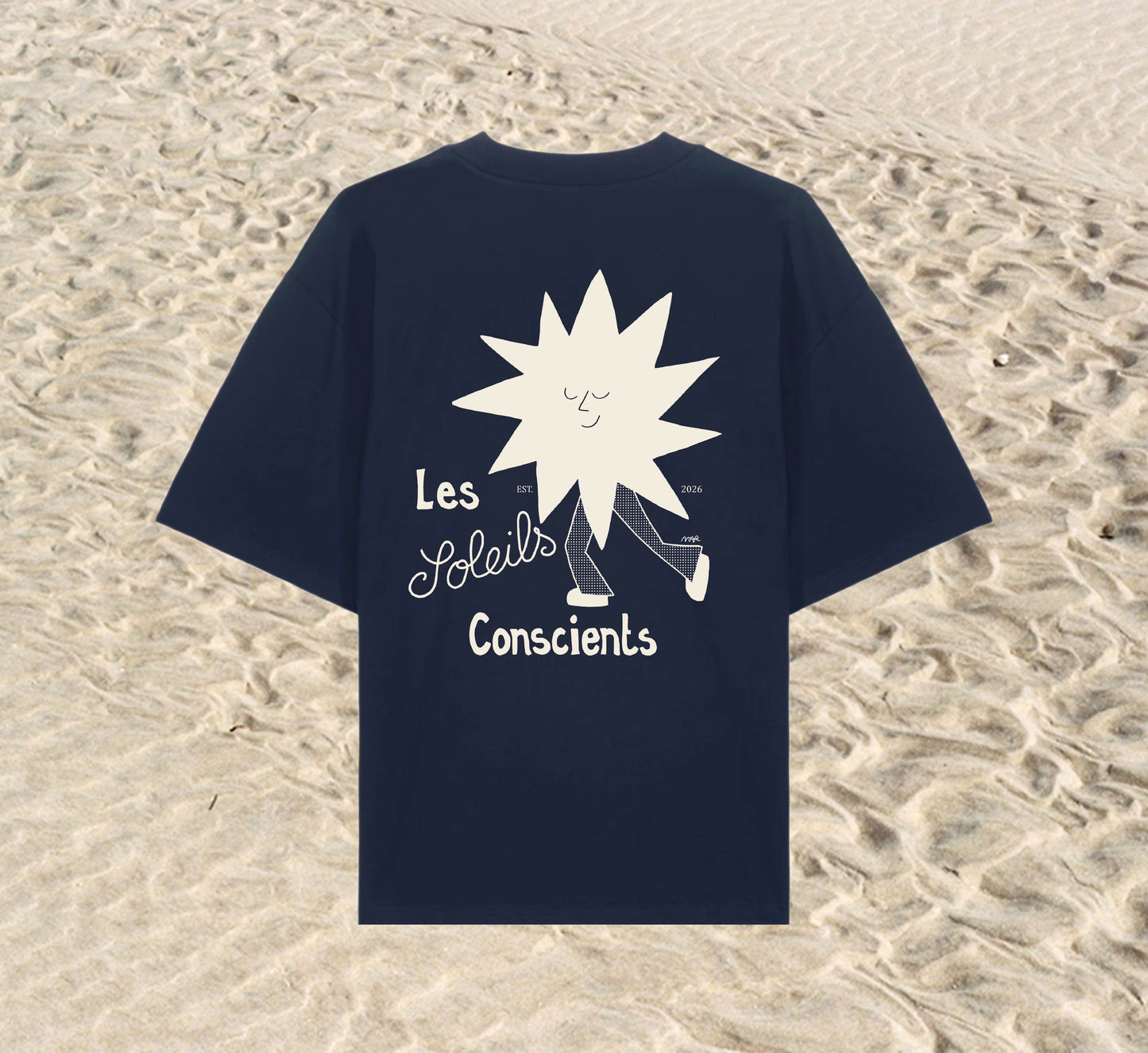T-shirt Soleils conscients - Bleu marine