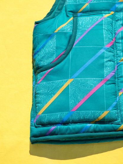 Doudoune sans manches reversible