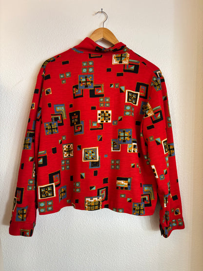Veste zippé motif 70s