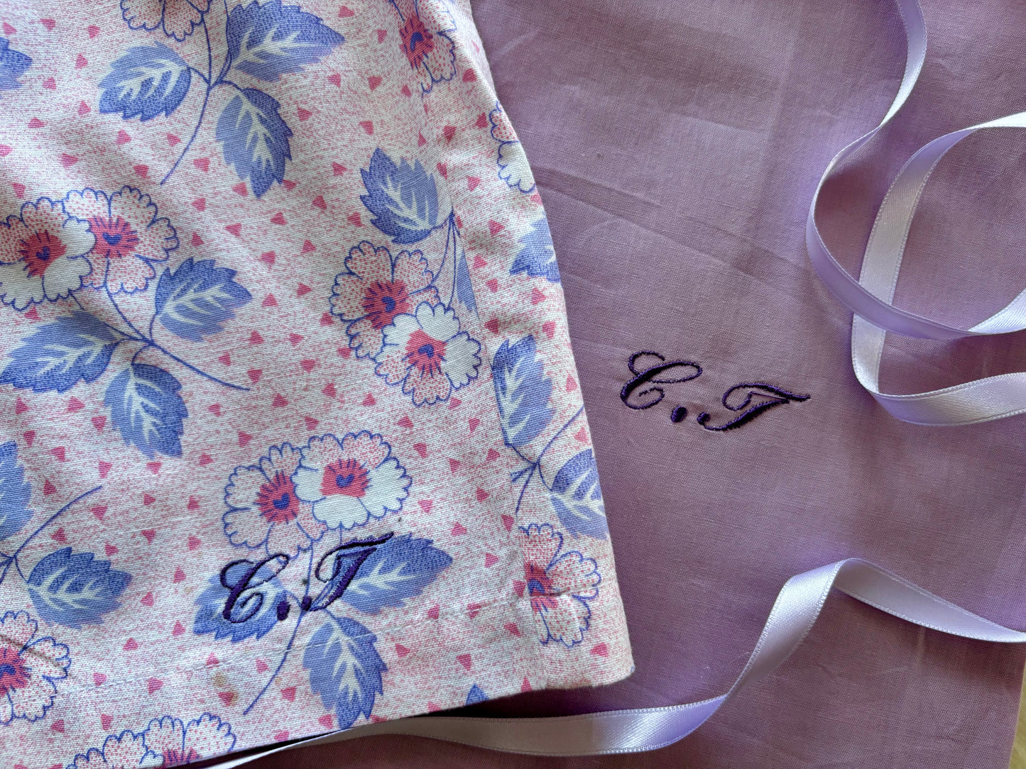 Broderie pour initiales