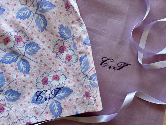 Broderie pour initiales