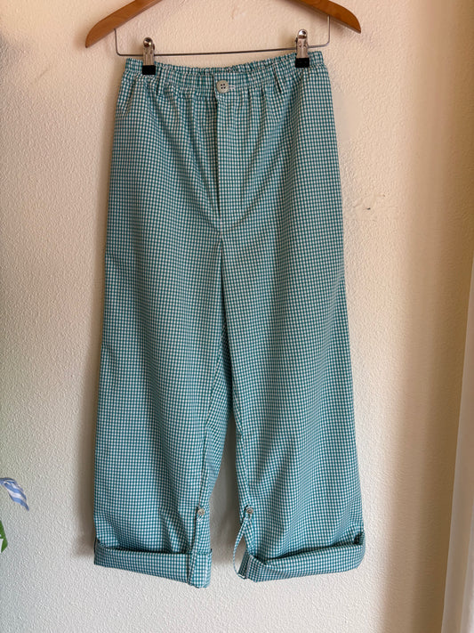 Pantalon Marin vichy vert
