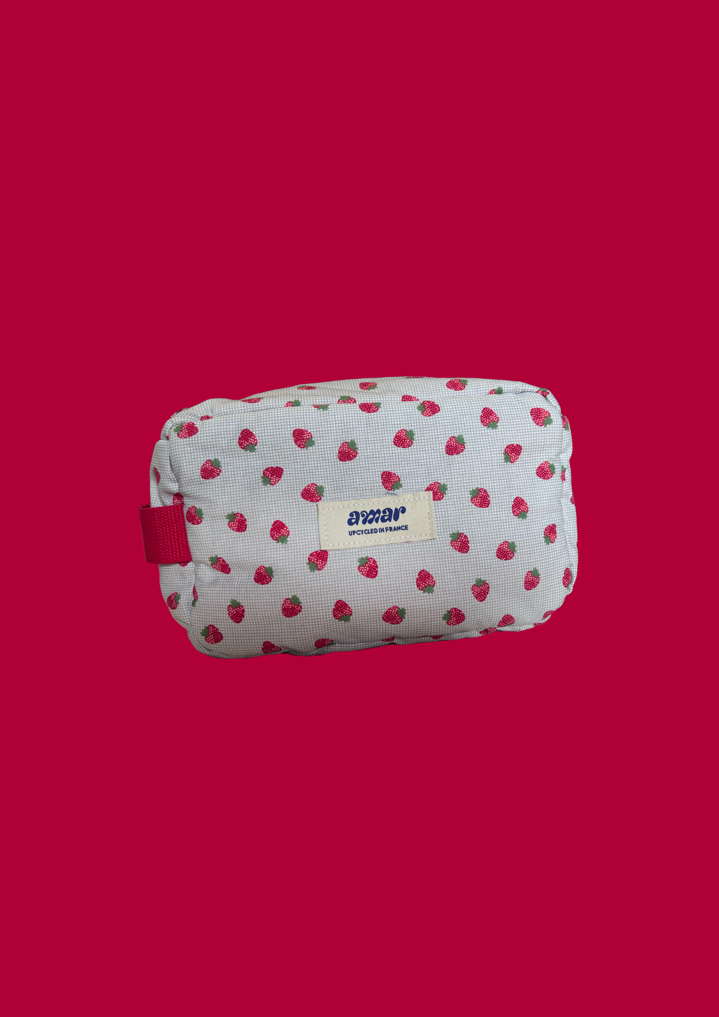 Trousse rétro fraise